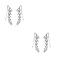 thumbnail image 2 of Minnieouse Mujeres Niñas una 7 Crystal Ear Cuffs Hoop Climber Stud Pendientes Star Ear Stud Pin Accesorios de joyería Type2 NO2 Minnieouse CBP048045, 2 of 5