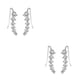 thumbnail image 3 of Pendientes Sonducket Mujeres Niñas 7 Crystal Ear Cuffs Hoop Climber Stud Accesorios de Joyería Color Plateado y Dorado, 3 of 5