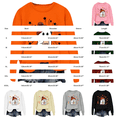 thumbnail image 2 of Halloween Sweatshirts Women Cute Tops Fall Outfits for Women Workout Tops for Women Loose Fit Crew Neck Baggy Shirts Comfort Colors Sweatshirt,Orange,M, 2 of 3