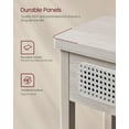 thumbnail image 2 of Console Sofa Table Narrow Entryway Table, Entry Table with 2 Drawers Rounded Corners for Living Room Oatmeal Beige, 2 of 5