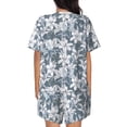 thumbnail image 6 of Sigee Lilies Flowers for Sleepwear Casual Pjs with Pockets Women's Pajamas Sets Shorts 2 Piece Short Sleeve Lounge Sets Small, 6 of 9