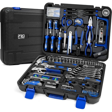 259-Piece Tool Set, General Home/Auto Repair Tool Kit with Plastic Storage Toolbox, Complete Household Tool Box with Essential Tools for Men and Women