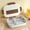 Brown, variant on KMMYS 304 Stainless Steel Rectangular Lunch Box with 4 Compartments, Leak-Proof, Microwave Safe, BPA-Free, Durable Meal Prep Container with Cutlery for Adults and Travel