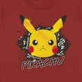 thumbnail image 2 of Women's Pokemon Angry Pikachu Graphic Tee Red Medium, 2 of 4