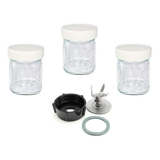 Kit 3 Mini Vasos Cristal Completo Oster Kit Papillero Walmart en linea