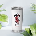 thumbnail image 6 of Personalized 'T' Initial Floral 20oz Tumbler, Stainless Steel Insulated Cup with Lid, Custom Coffee Travel Mug for Women, Birthday, Wedding, Mother's Day, Sister Gift, 6 of 6