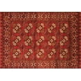 thumbnail image 1 of Ahgly Company Indoor Rectangle Oriental Orange Industrial Area Rugs, 2' x 5', 1 of 4