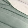 thumbnail image 2 of Great Bay Home Cozy Plush / Sherpa Reversible Throw Blanket, Full / Queen, Aqua Foam, 2 of 7