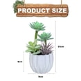 thumbnail image 2 of 2 uds simulación suculentas bonsái adornos creativos plantas artificiales decoración interior, 2 of 5