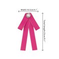 thumbnail image 2 of INSPIRE CHIC Women's Bow Brooches Pre-Tied Ribbon Brooch Pin Bow Tie Rose Red, 2 of 4
