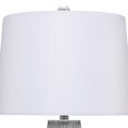 thumbnail image 2 of Benjara BM263654 Table Lamp with Cement Conical Engraved Vertical Lines Base, Gray, 2 of 5