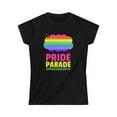 thumbnail image 3 of Pride Parade LGBTQ Pride Rainbow Flag Lesbian Gay Pride Ally Womens T Shirts, 3 of 8