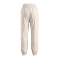 thumbnail image 5 of Women Linen Pants Summer Casual Gaucho Pants Drawstring Elastic Waist Wide Leg Slacks Loose Fitting Beach Attire White M, 5 of 7