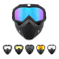 thumbnail image 1 of Mascara Y Goggles Motociclismo Malubero Tornasol Azul Malu2042, 1 of 3