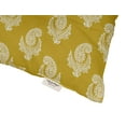 thumbnail image 3 of Vargottam Indoor/Outdoor Tufted Printed Square Seat Patio Cushion Set Of 2 Water Resistant Patio Furniture Seat Cushion 19-inches, Yellow | Asian Block Paisley, 3 of 7