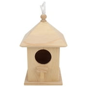 Maison d'oiseau en bois nichoir nichoir suspendu extérieur pour décor d'art à la maison de pelouse, nid d'oiseau, maison d'oiseau
