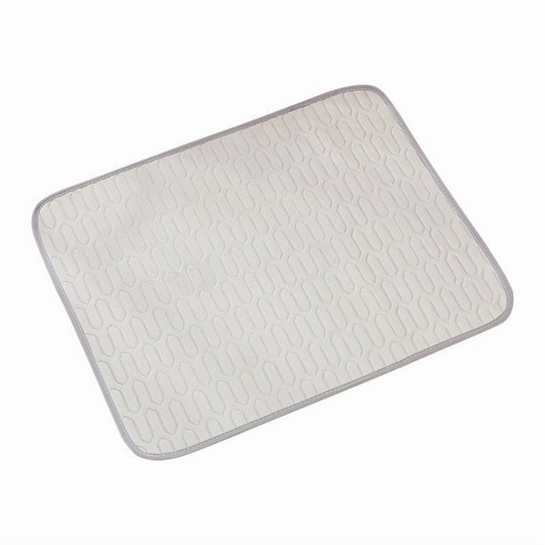 Esterilla refrescante de verano para mascotas, 100 x 75 cm, almohadilla de seda fría para perros y gatos, portátil y transpirable para climas cálidos, almohadilla plegable disipadora de calor para us