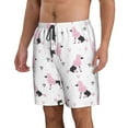 thumbnail image 2 of Naloa Cute Poodle Dog Men's Beach Shorts, Surfing shorts, Swim trunks, Quick Dry Swim Trunks for Surfing Beach Fun - Large, 2 of 9