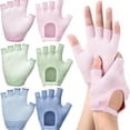 thumbnail image 3 of 1 Pair Non-slip Yoga Gloves – Breathable Open Finger Grip Gloves for Pilates, Barre & Gym Workouts, 3 of 9