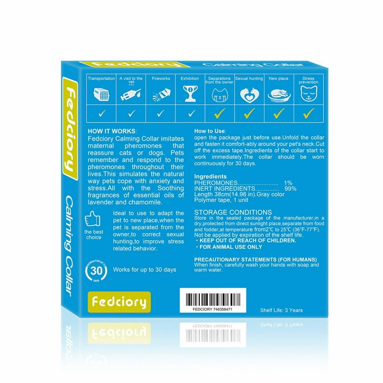 Fedciory Cat Calming Collar 12 pack