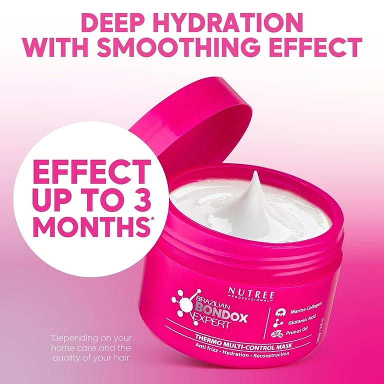 Nutree Brazilian Bondox Frizz Control Hair Mask, Marine Collagen