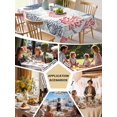 thumbnail image 5 of Blue Red Coastal Table Cloth, Sea Turtle Nautical Coral Summer Beach Waterproof Tablecloth for Square Tables, Reusable Washable Fabric Table Cover for Restaurant Kitchen Dining Tables 60"x60", 5 of 6