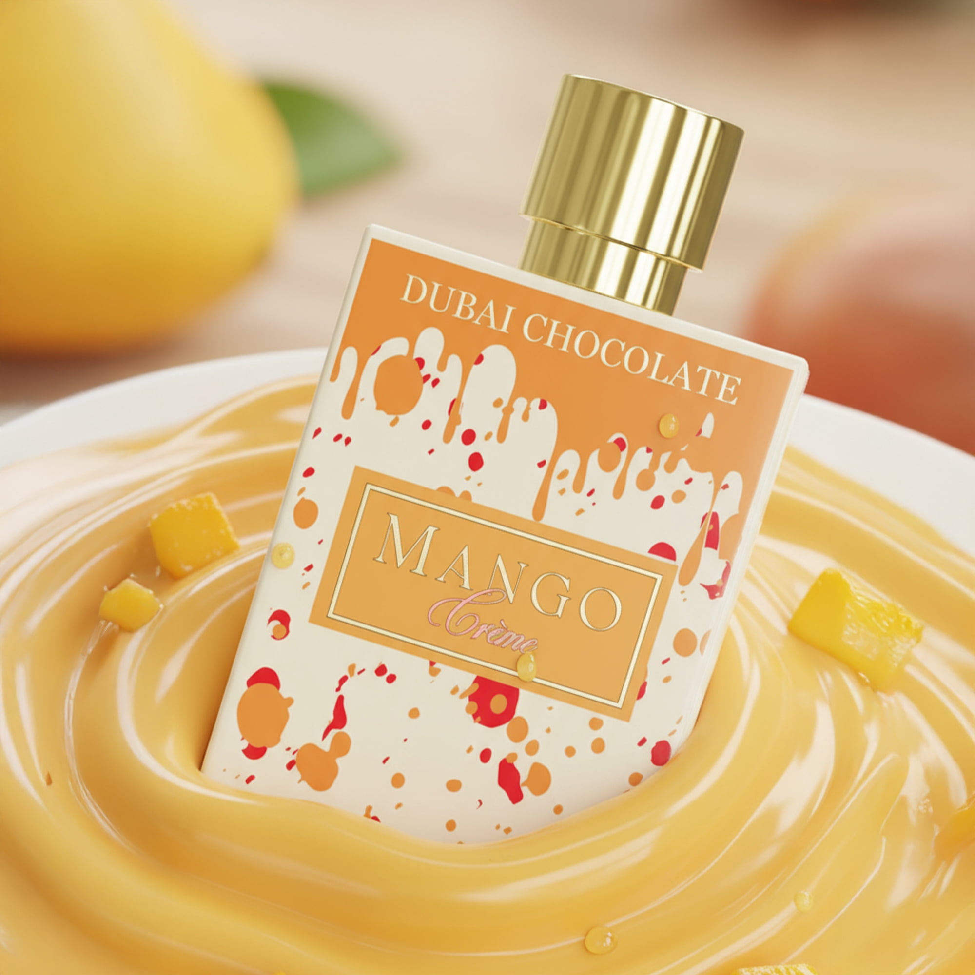 Anfar Dubai Chocolate Mango Creme - Perfume for Women and Men - Top Notes of Mango, Orange Blossom, and Vanilla - Long-Lasting Scent - 2.7 oz