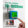 thumbnail image 3 of Probador de enchufes TESMEN TOE-100BMAX GFCI Trip Time LCD, 3 of 7