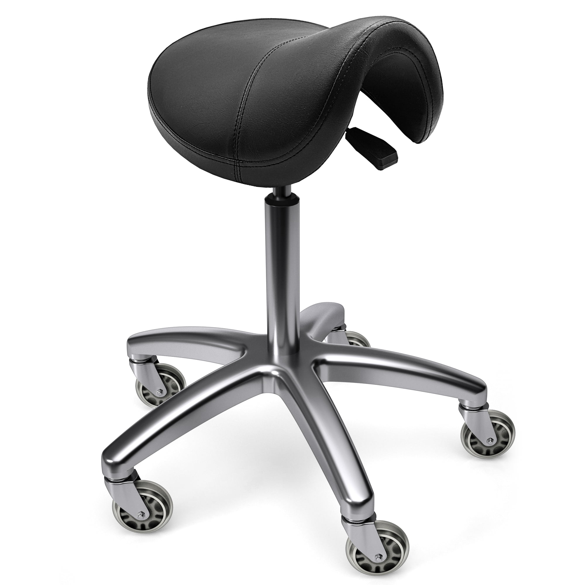 TASALON Saddle Stool Ergonomic Saddle Chair Comfortable Saddle Stool with Wheels Swivel