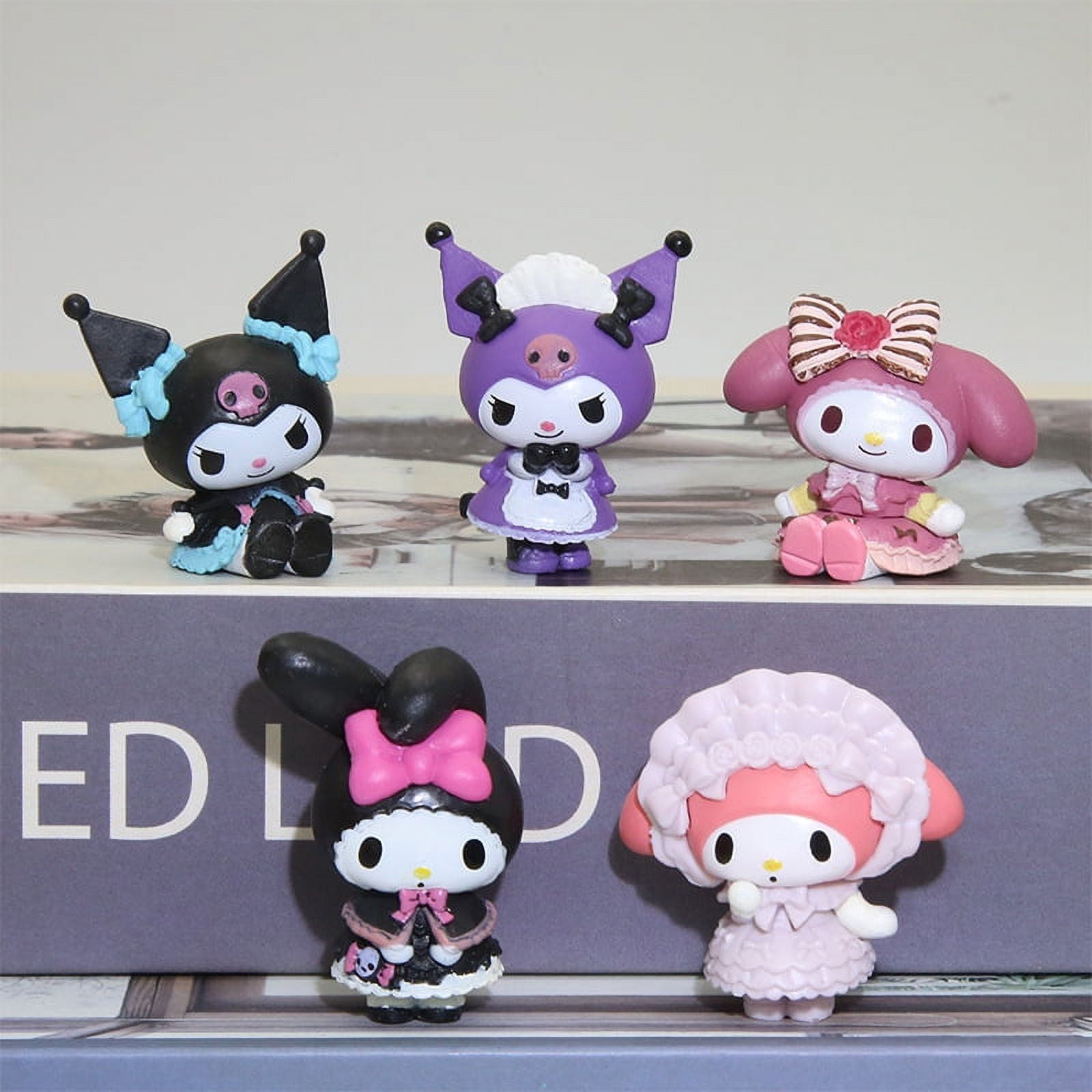 5PCS Sanrio Cartoon Dolls Model Cinnamoroll Anime Action