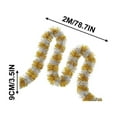 thumbnail image 3 of DefiDgd Christmas Tinsel Garland Hanging Decoration,Hanging Glitter Xmas Garland for Christmas Tree Indoor Outdoor Decoration New Year Wedding Party Supplies(N), 3 of 5