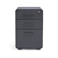 thumbnail image 4 of Poppin Charcoal Stow 3-Drawer Vertical File Cabinet With Lock, 4 of 5
