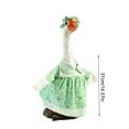 thumbnail image 2 of Coollooc Gardener Porch Goose Outfits Cute Lawn Porch Goose Clothes Fits 23" Cement Plastic Goose Statue for Outdoor Garden Yard Patio Art Decor(Light Green), 2 of 9