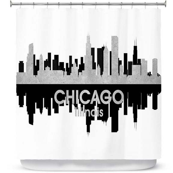 Shower Curtains 70" x 73" from DiaNoche Designs by Angelina Vick - City IV Chicago Illinois