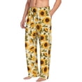 thumbnail image 6 of Honiee Scottish Plaid Sunflower for men - a sleek fusion of Straight Pajama Pants, versatile Lounge Pants, and cozy Sleepwear, all rolled into one-Medium, 6 of 6