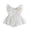R106-White, variant on RMGVDSD Newborn Baby Girl Lace Romper Dress Infant Summer Flower Tulle Dress Ruffle Sleeveless Romper Bodysuits Cute Party Outfit 9-12 Months
