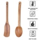 thumbnail image 3 of Juego de utensilios de cocina de madera - Utensilios de madera de bambú antiadherentes de 2 piezas para cocinar - Fácil de limpiar y reutilizable, 3 of 5