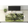thumbnail image 2 of Nature Computer Mouse Pad, Largest Monkey Pod Tree in Thailand Eastern Green Big Branches Growth Eco Photo, Rectangle Non-Slip Rubber Mousepad X-Large, 35" x 15", Green Brown, by Ambesonne, 2 of 2