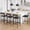 Retro color, variant on Rugerasy Kitchen Table Set for 2,Dining Table with 2 Upholstered Bar Chairs,3 Large Storage Shelves,Kitchen Bar Table Set for Small Space,Apartment,Studio,Breakfast,Gray