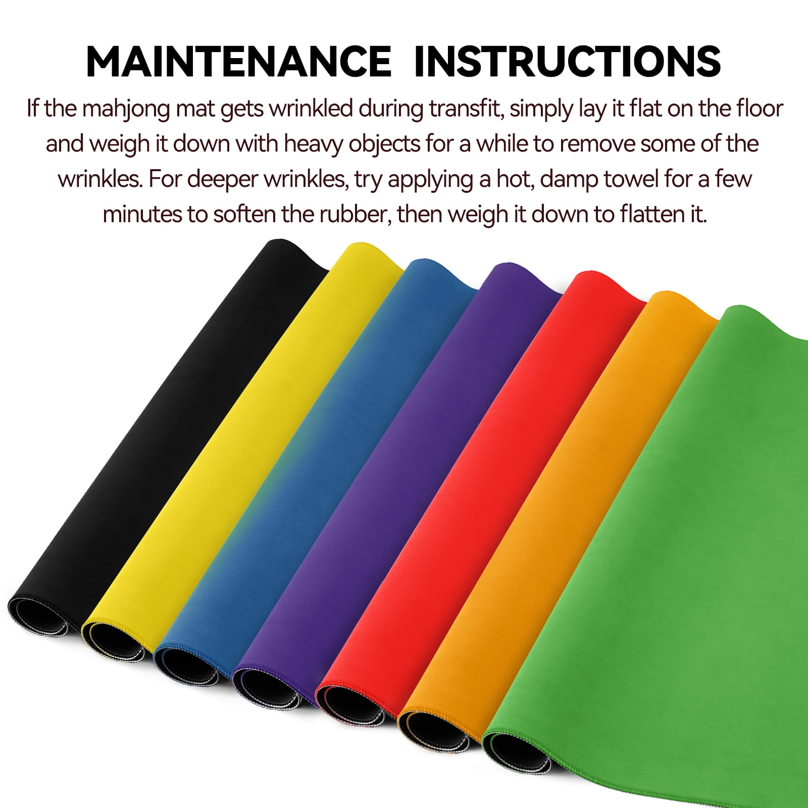 Noise Reducing Anti-Slip Table Cover Pad | Portable Game Mat for Mahjong, Poker, Cards, Dominoes with Carry Bag (Green)