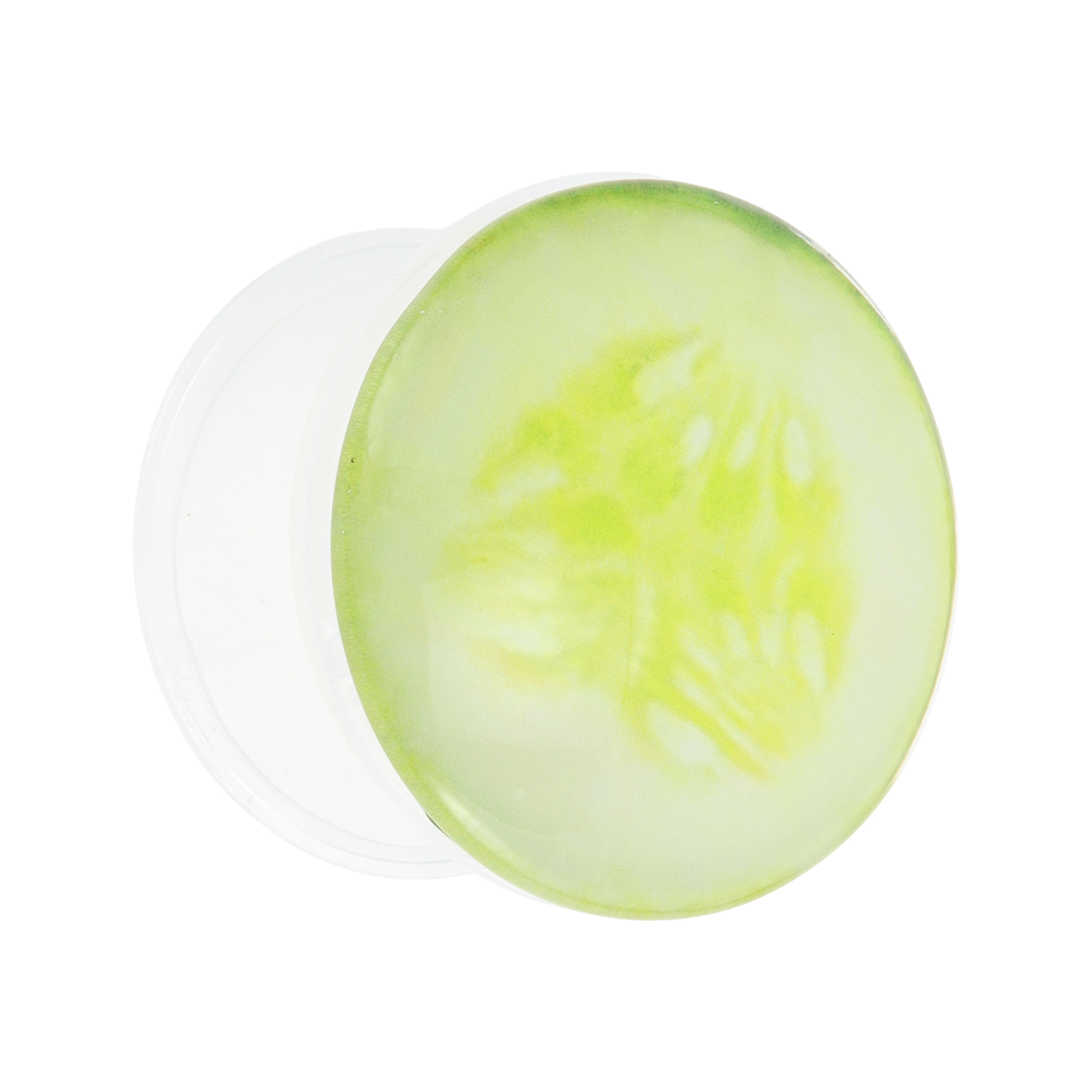 Unique Bargains Crystal Glass Phone Grip 1 Pc Yellow Green Cucumber