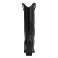 thumbnail image 4 of Soda Women Cowgirl Cowboy Western Stitched Heel Boots Pointy Toe Mid Shaft ORVILLE-S Black 8, 4 of 4