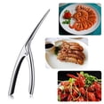 thumbnail image 4 of Pelador de gambas de acero inoxidable, limpiador profesional de camarones y herramienta desvenadora, limpiador desgranador de mariscos de primera calidad, 4 of 5