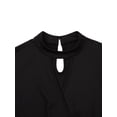 thumbnail image 5 of LilyLLL Womens Lace Pathwork Long Sleeve Halter Party Midi Dress, 5 of 5