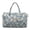 Blue Flower, variant on FKELYI Travel Duffel Bag Quilted Design Luggage Bag with Zipper Pockets Lightweight Carry On Gym Bag for Women Men Black Polynesian Flower Print Overnight Hospital Bag