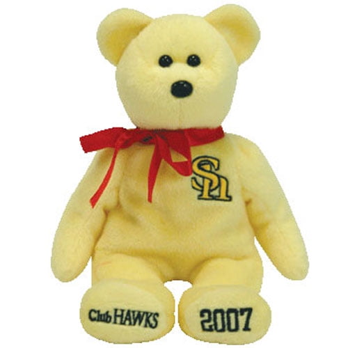 Ty Beanie Baby Softbank Hawks The Bear Club Hawks Japan Exclusive 8 5 Inch Walmart Com Walmart Com