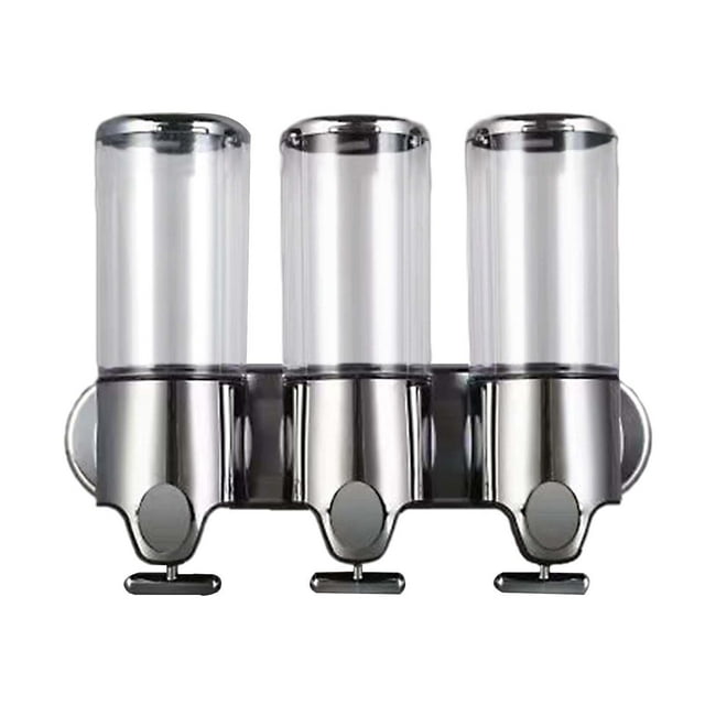 Dispensador de jabón líquido para manos, multiusos, recargable, para ducha 3 ranuras