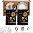 thumbnail image 5 of Sunflower Kitchen Towels Set of 4, Vintage Botanical Absorbent Dish Towels for Kitchen, Microfiber Hand Towel, Quick Drying Tea Towel for Cleaning Decorative Dishcloths Farmhouse Floral Black, 5 of 7