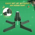 thumbnail image 4 of 360 Degree Rotating Christmas Tree Stand for up to 7.5ft Artificial Tree Rotating Tree Stand Black Tree Revolving Stand Christmas Tree Turning Stand  Tree Bases with 3 Built in Electrical, 4 of 7