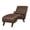 Brown, variant on S-HOME Upholstered Curved Chaise Lounge Chair in Tech Fabric with Supportive Bolster Pillow, 400 lbs Capacity for Living Room and Bedroom Use, Beige